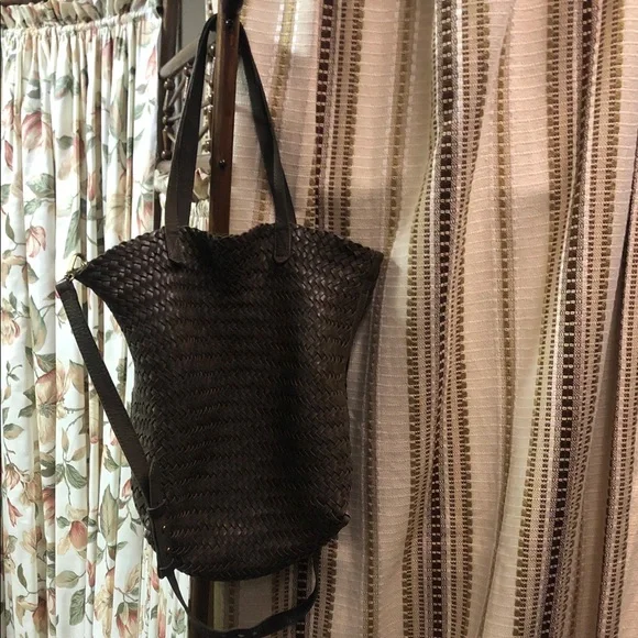 Madewell Olive Woven Shoulder Bag - Picture 10 of 13